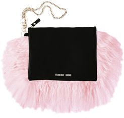 Fluffy Bianca Clutch Bag Pink