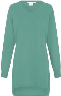 Asta Cashmere Tunic In Turquoise