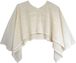 Loose Mesh Rectangle Top Off-White
