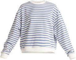 Niko Sweatshirt In Light Blue & White