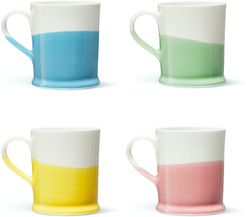 Set Of 4 Colour Dip Mugs