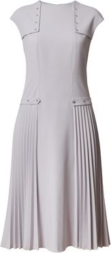 Brigid Midi Cocktail Dress - Grey