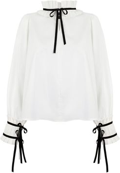 Simone White Cotton Shirt