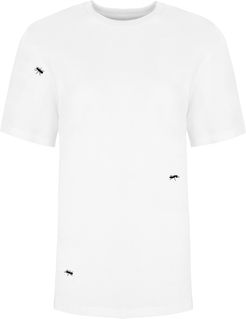 Ants Embroidered T-Shirt White Men