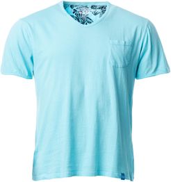 Mojito V-Neck T-Shirt - Light Blue