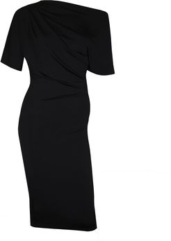 Evermore Black Drop Shoulder Dress