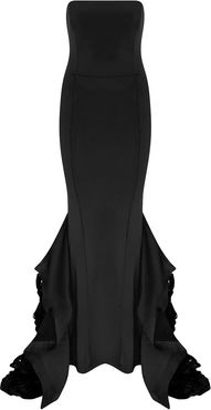 Strapless Tail Detail Gown