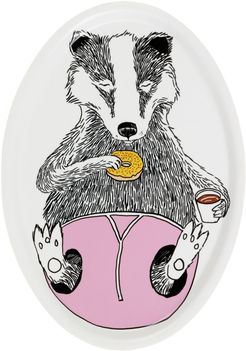 Badger Donut Oval Tea Tray