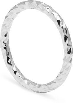 Silver Faceted Band