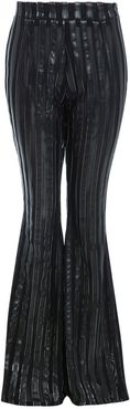 Sly Metalic High Waist Stripe Flared Trousers