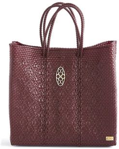 Medium Burgundy Tote Bag