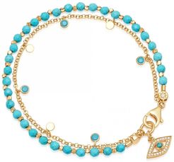 Turquoise Evil Eye Droplet Bracelet