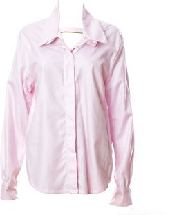 Oversized Shirt In Pink Cotton