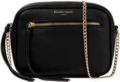 Vegan Leather Thea Cross Body Bag - Black