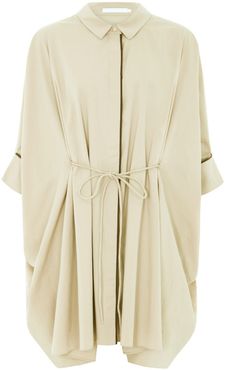 Daria Shirt Dress In Pale Yellow