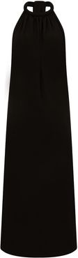 Lullah Halter Maxi Dress In Black