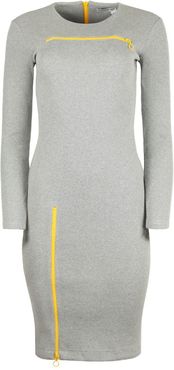 Sustainable Zipper Dress In Grey