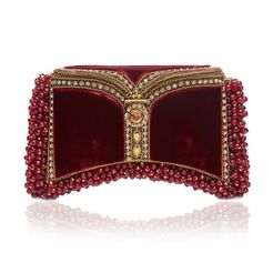 Zeenat Gemstone Strengthening Red Onyx Clutch Bag