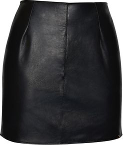 Mia Leather Short Skirt