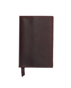 Classic Dark Brown Leather Passport Cover