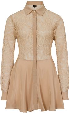 Beige Lace Dress