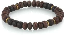 Mr. Lowe Quartz & Ebony 8mm Beaded Bracelet