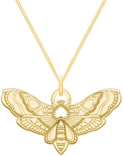 Small Gold Moth Necklace