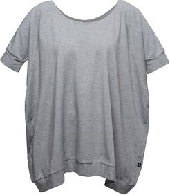 Non59 Grey Short Sleeve Loose Top