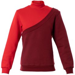 Diagonal Sweatshirt Red