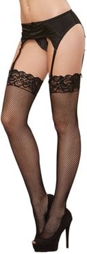 Fishnet Lace Top Stockings