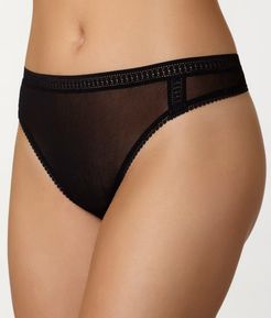 Gossamer Mesh Hi-Cut Thong