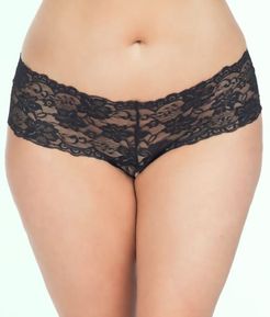 Plus Size Goodnight Kiss Crotchless Boyshort