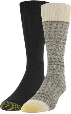 Recycled Fairisle Dress Socks 2-Pack