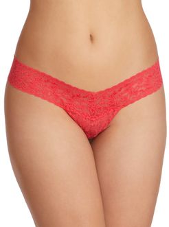 Signature Lace Low Rise Thong