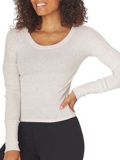 Comfort Rib Knit Lounge Top