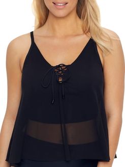 Classics Solids Underwire Tankini Top C-DD Cups