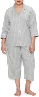 Plus Size Heritage Essential Knit Capri Pajama Set