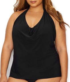 Plus Size Solid Sophie Underwire Tankini Top