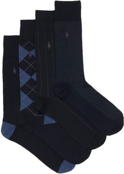 Assorted Dress Socks 4-Pack