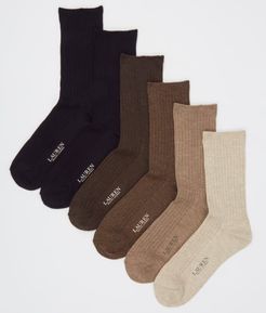 Rib Trouser Socks 6-Pack