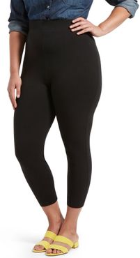 Plus Size Black Out Capri Leggings