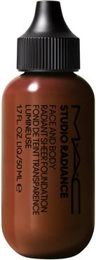 Studio Face and Body Radiant Sheer Foundation 50ml - Various Shades - N8