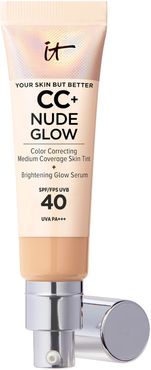 CC+ and Nude Glow Lightweight Foundation and Glow Serum with SPF40 32ml (Various Shades) - Medium