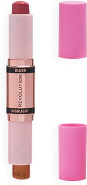 Revolution Blush & Highlight Stick - Flushing Pink