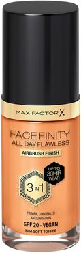 Facefinity All Day Flawless 3 in 1 Vegan Foundation 30ml (Various Shades) - N84 - SOFT TOFFEE