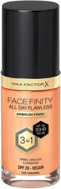 Facefinity All Day Flawless 3 in 1 Vegan Foundation 30ml (Various Shades) - C85 - CARAMEL