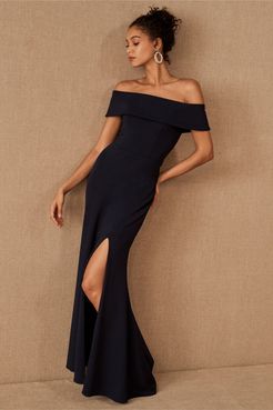 Delice Off-the-Shoulder Crepe Dress