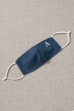 Navy Monogram Reusable Face Mask