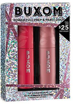 Power-full Prep & Party Duo Lip Scrub and Balm Kit featuring Dolly Fever