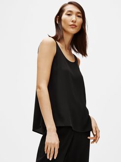 System Silk Georgette Crepe Tank